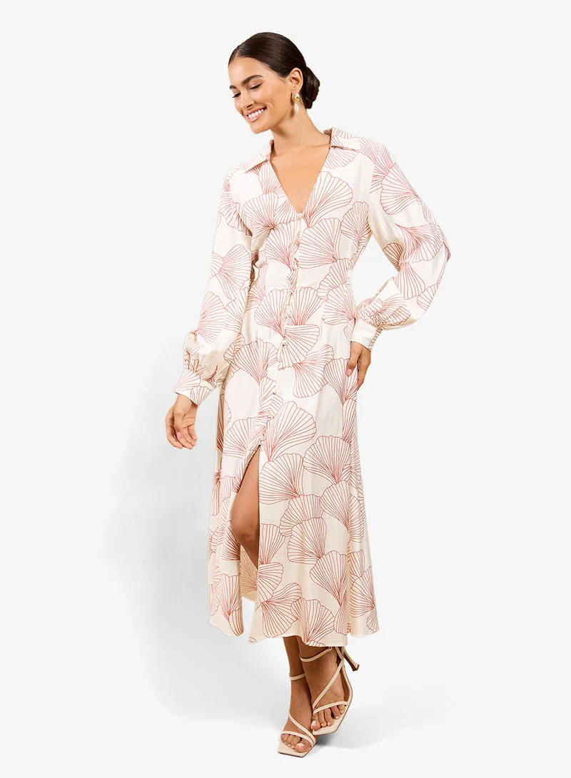 Little Mistress Shell Midi Dress